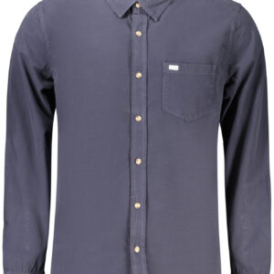 GUESS JEANS Herren Langarmhemd, Blau