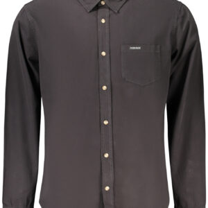 GUESS JEANS Herren Langarmhemd Schwarz