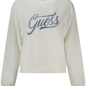 GUESS JEANS SWEATSHIRT OHNE REISSVERSCHLUSS DAMEN WEISS