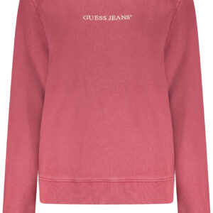 GUESS JEANS DAMEN ROTES SWEATSHIRT MIT REISSVERSCHLUSS
