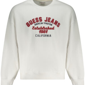 GUESS JEANS SWEATSHIRT OHNE REISSVERSCHLUSS HERREN WEISS