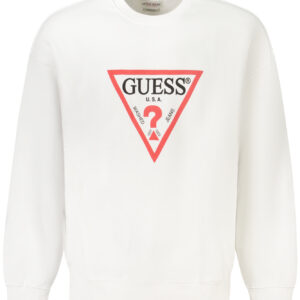 GUESS JEANS SWEATSHIRT OHNE REISSVERSCHLUSS HERREN WEISS