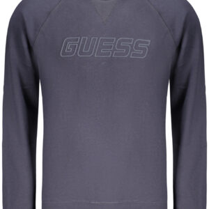 GUESS JEANS HERREN BLAUES SWEATSHIRT MIT REISSVERSCHLUSS