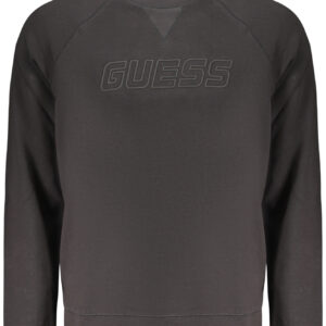 SCHWARZES HERREN-SWEATSHIRT MIT REISSVERSCHLUSS VON GUESS JEANS