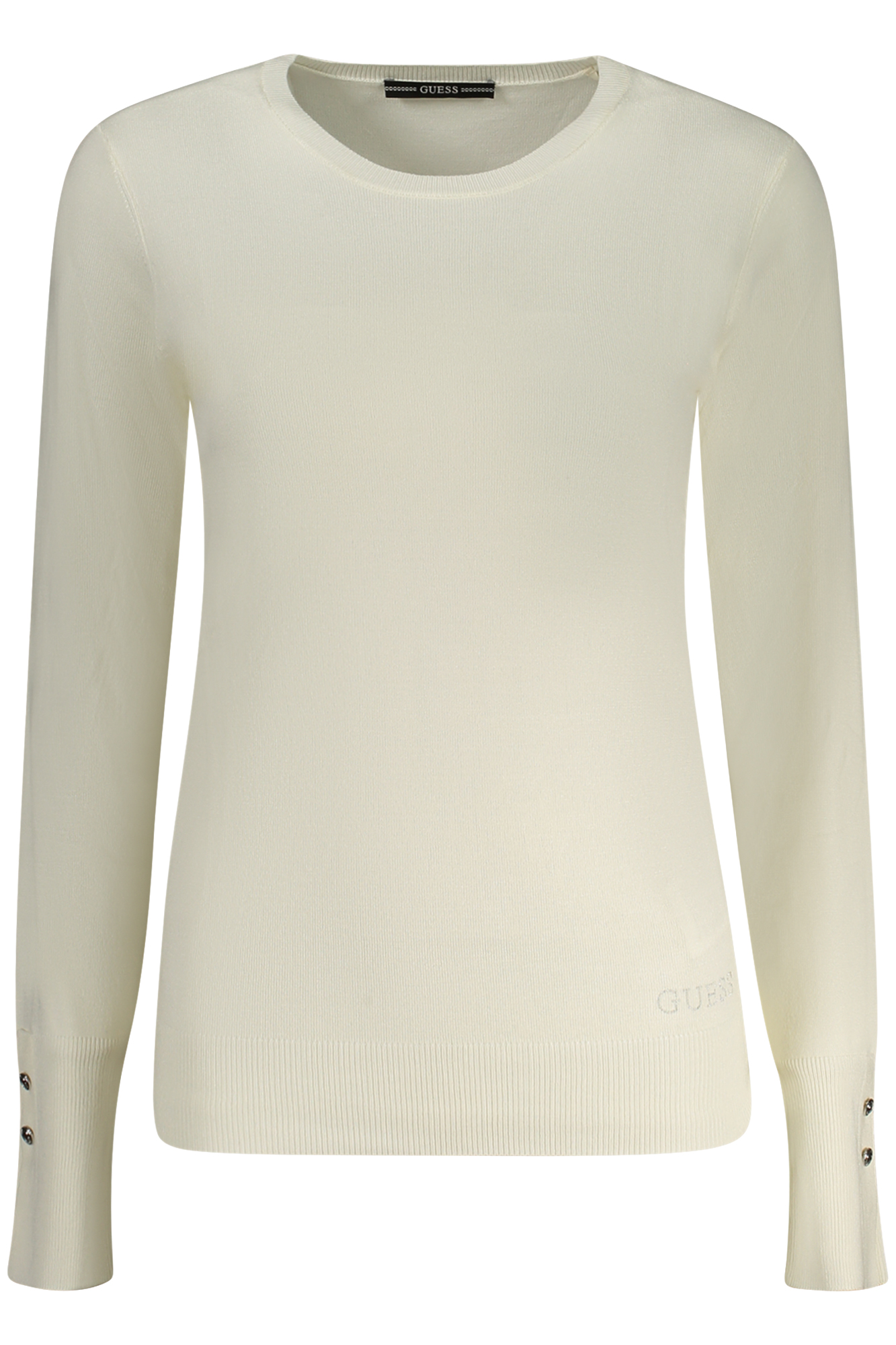 GUESS JEANS WEISSER PULLOVER FÜR DAMEN
