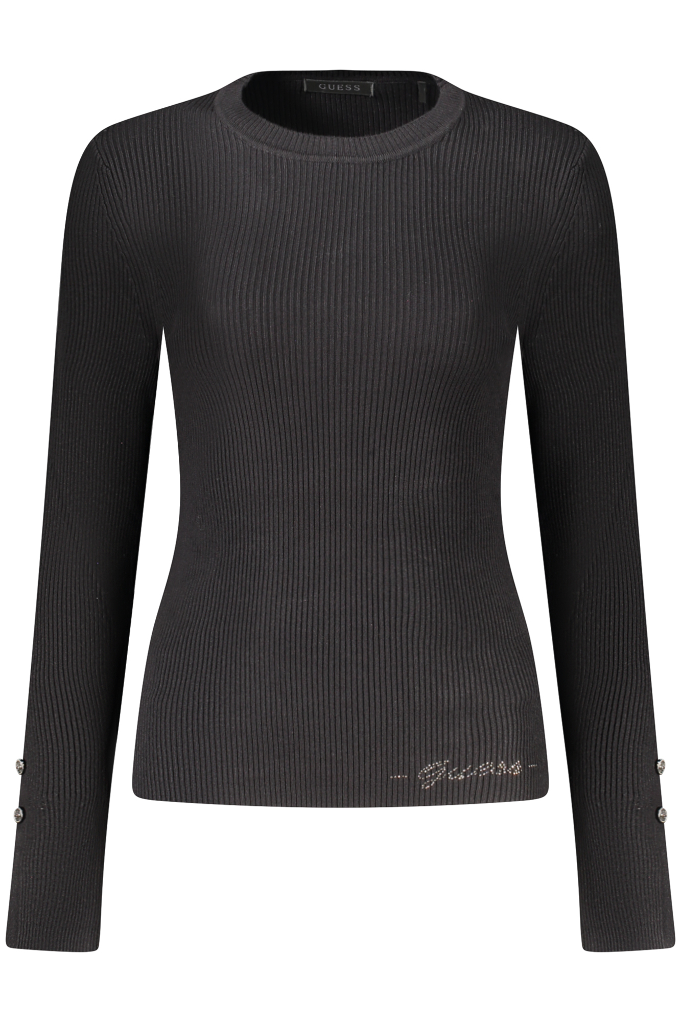 SCHWARZER DAMENPULLOVER VON GUESS JEANS