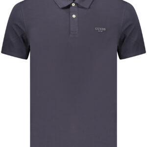 GUESS JEANS Herren-Poloshirt mit kurzen Ärmeln, blau