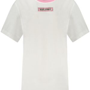 GUESS JEANS KURZARM-T-SHIRT DAMEN WEISS