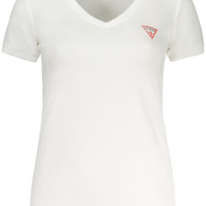 GUESS JEANS DAMEN KURZARM T-SHIRT WEISS
