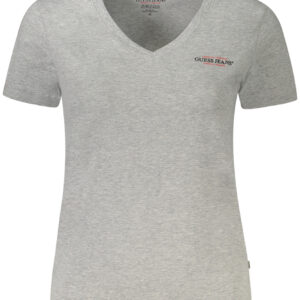 GUESS JEANS KURZARM-T-SHIRT DAMEN GRAU