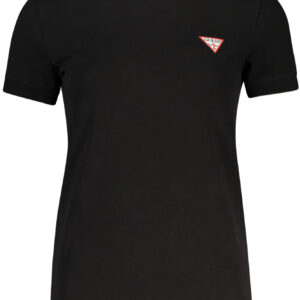 GUESS JEANS DAMEN KURZARM T-SHIRT SCHWARZ