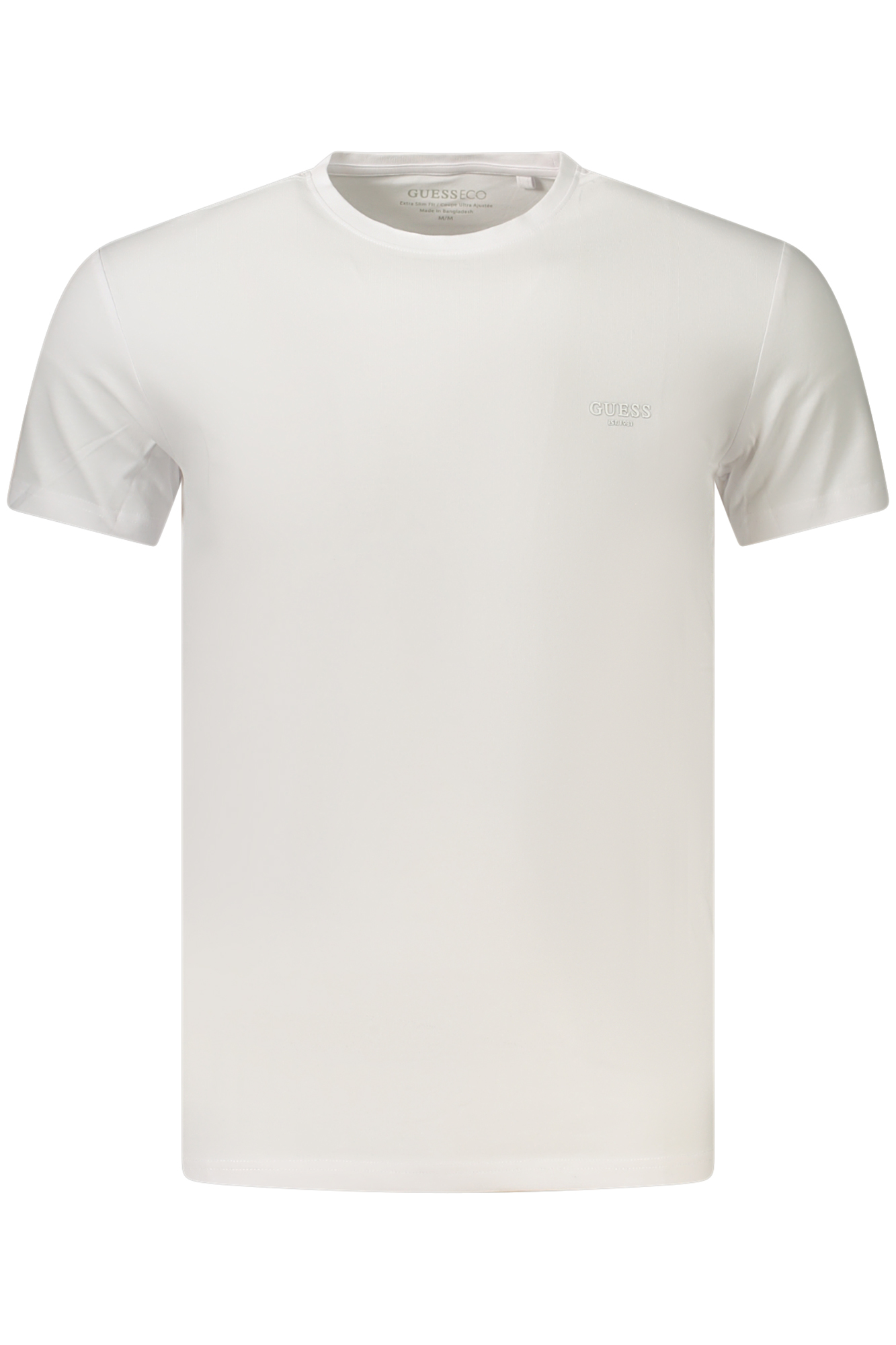 GUESS JEANS HERREN KURZARM-T-SHIRT WEISS