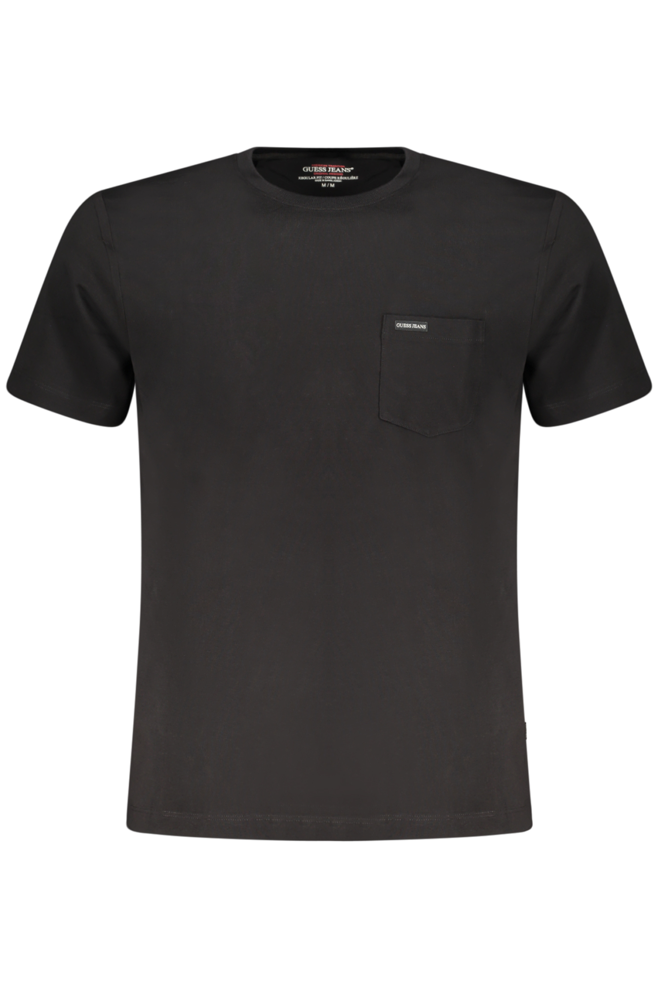 GUESS JEANS Herren Kurzarm-T-Shirt Schwarz