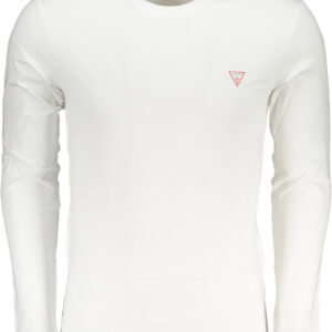 GUESS JEANS LANGARM-T-SHIRT FÜR HERREN WEISS