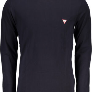 GUESS JEANS LANGARM-T-SHIRT FÜR HERREN BLAU