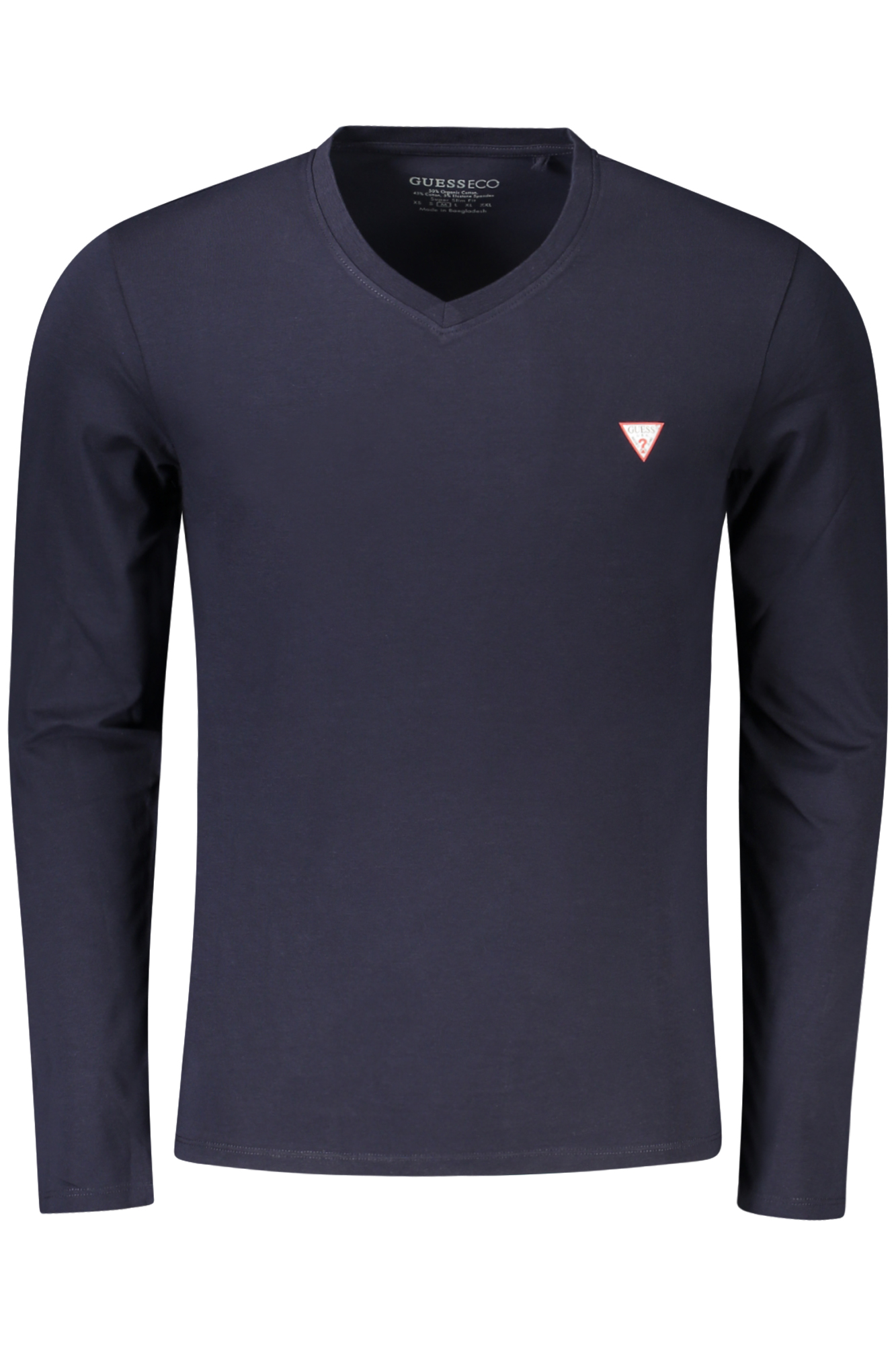GUESS JEANS LANGARM-T-SHIRT HERREN BLAU