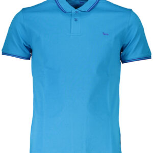 HARMONT & BLAINE BLAUES KURZÄRMELIGES POLOSHIRT FÜR HERREN