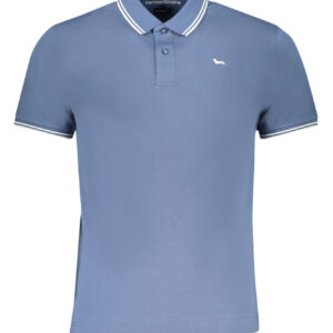 HARMONT & BLAINE HERREN-KURZÄRMELIGES POLOSHIRT BLAU