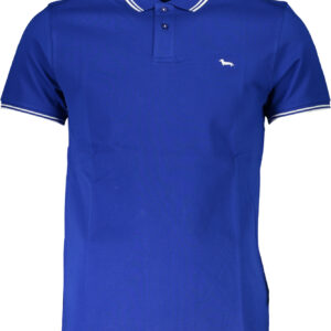 HARMONT & BLAINE HERREN-KURZÄRMELIGES POLOSHIRT BLAU