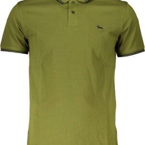 HARMONT & BLAINE GRÜNES KURZÄRMELIGES POLOSHIRT FÜR HERREN