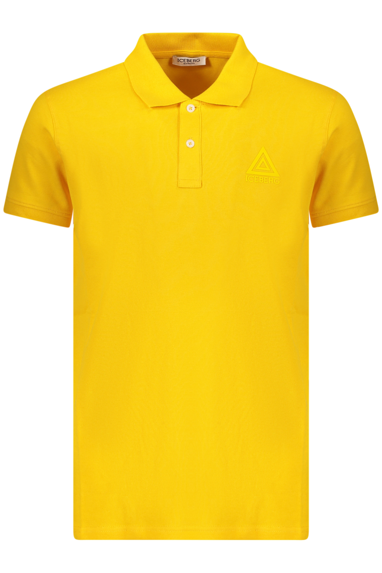 ICEBERG Herren-Poloshirt mit kurzen Ärmeln, gelb