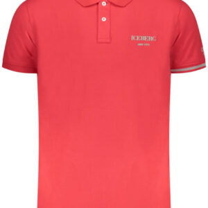 ICEBERG Herren-Poloshirt, kurzärmelig, rot