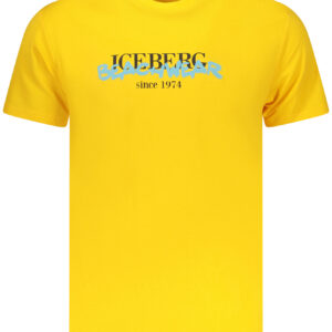 ICEBERG Herren-Kurzarm-T-Shirt Gelb