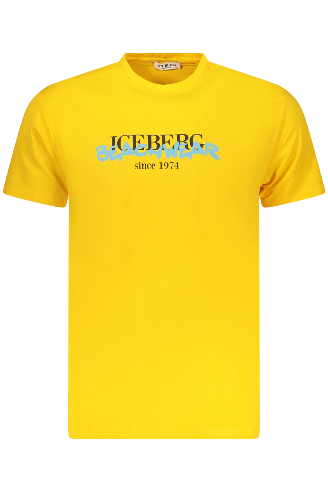 ICEBERG Herren-Kurzarm-T-Shirt Gelb