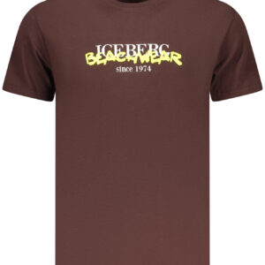 ICEBERG Herren-T-Shirt mit kurzen Ärmeln, braun
