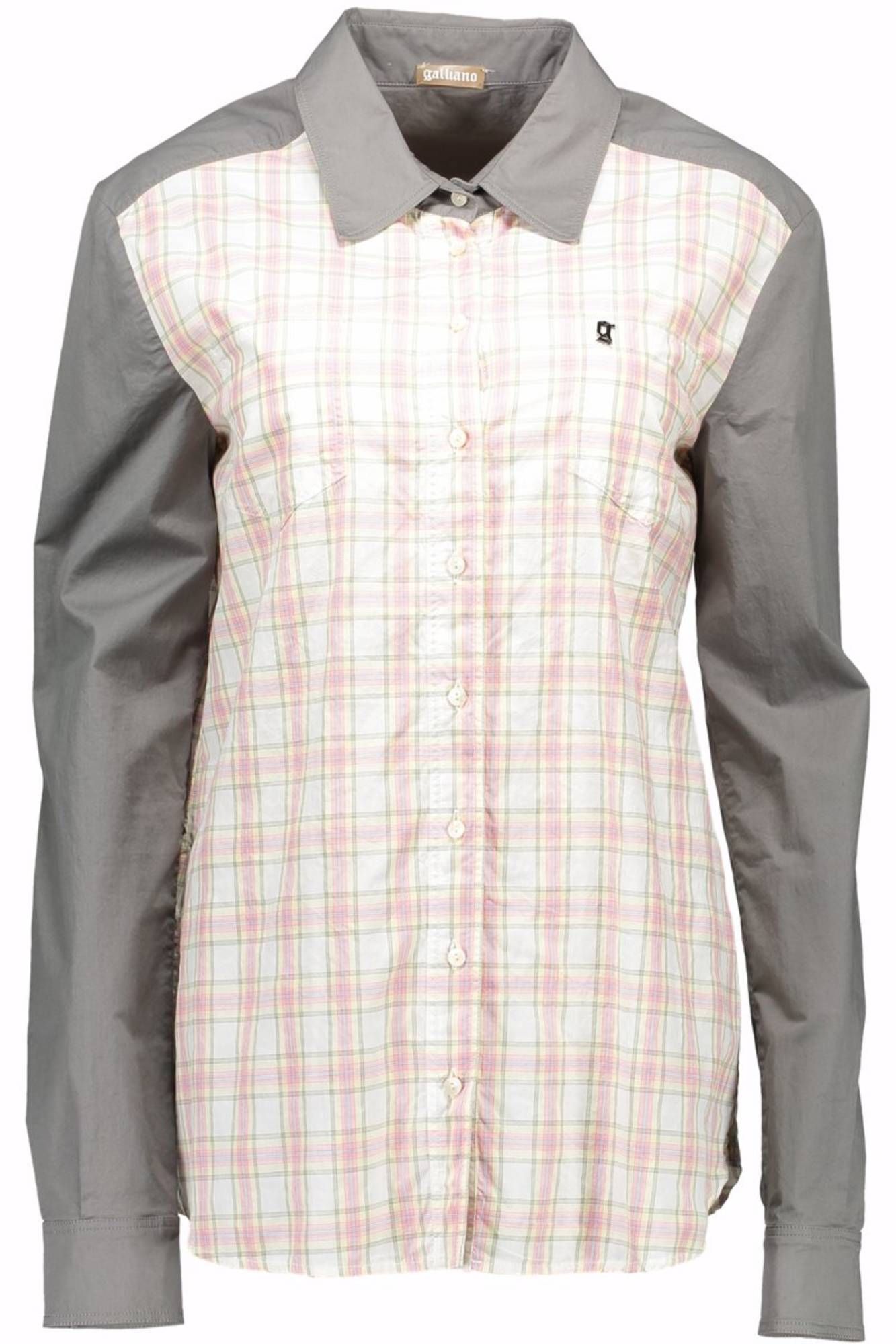 JOHN GALLIANO DAMEN-LANGARMSHIRT GRAU