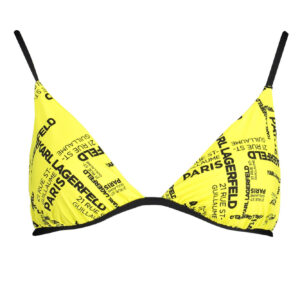 KARL LAGERFELD BEACHWEAR BADEANZUG-OBERTEIL DAMEN GELB