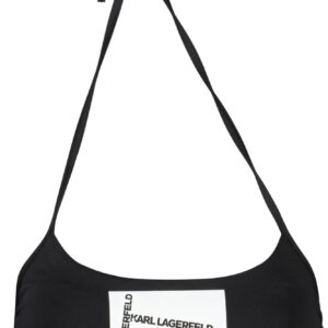 KARL LAGERFELD BEACHWEAR BADEANZUG-TOP DAMEN SCHWARZ