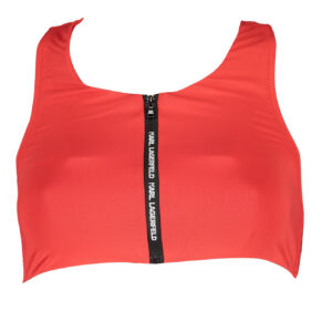 KARL LAGERFELD BEACHWEAR BADEANZUG-TOP DAMEN ROT