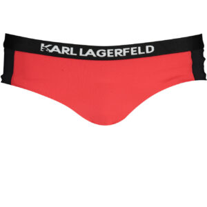 KARL LAGERFELD BEACHWEAR BADEANZUG-UNTERTEIL DAMEN ROT