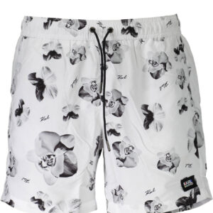 KARL LAGERFELD BEACHWEAR BADEANZUGHOSE HERREN WEISS