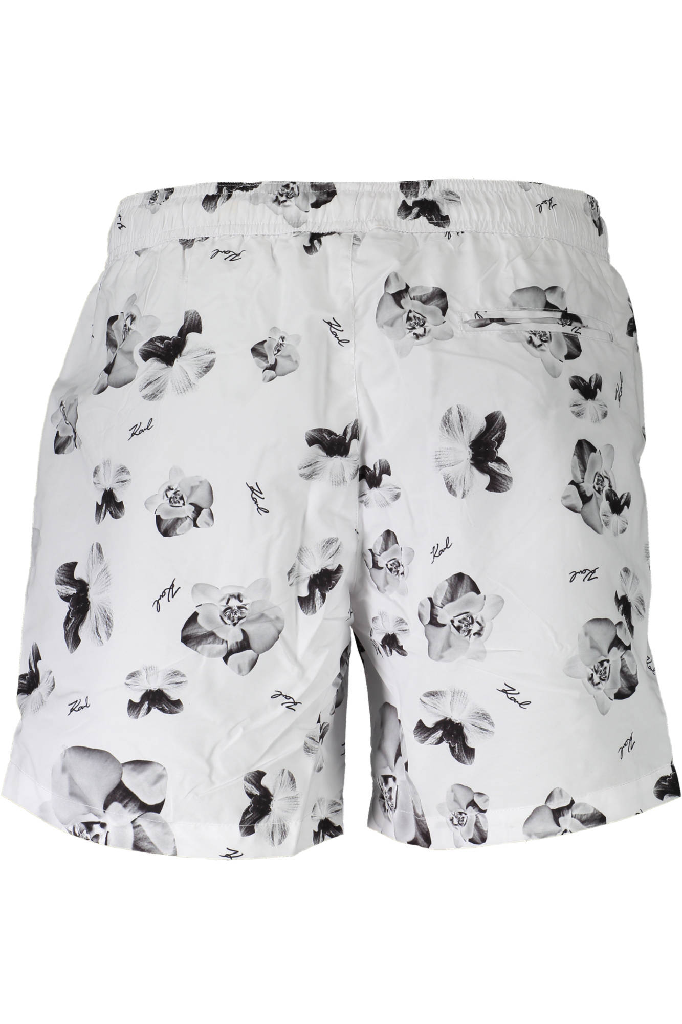 KARL LAGERFELD BEACHWEAR BADEANZUGHOSE HERREN WEISS – Bild 2