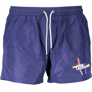 KARL LAGERFELD BEACHWEAR BADEANZUGHOSE HERREN BLAU