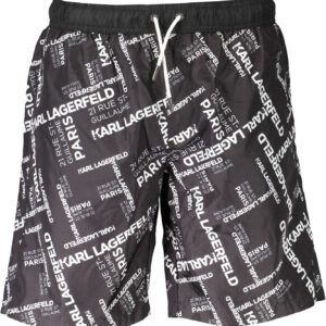 KARL LAGERFELD BEACHWEAR BADEANZUGTEILE UNTER HERREN SCHWARZ