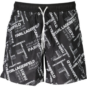KARL LAGERFELD BEACHWEAR SCHWARZES HERREN-UNTERWÄSCHEKOSTÜM
