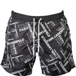 KARL LAGERFELD BEACHWEAR BADEANZUG SCHWARZ HERRENUNTERTEIL