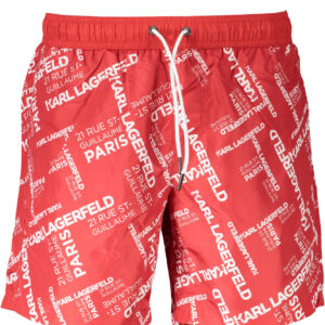 KARL LAGERFELD BEACHWEAR BADEANZUG HERREN UNTERTEIL ROT
