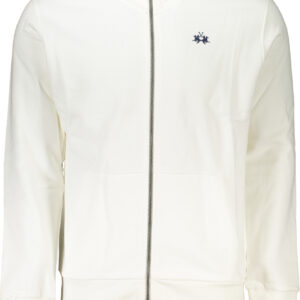 LA MARTINA WEISSES REISSVERSCHLUSS-SWEATSHIRT FÜR HERREN
