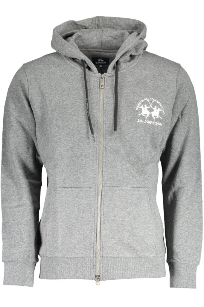 GRAUES SWEATSHIRT MIT REISSVERSCHLUSS FÜR HERREN LA MARTINA