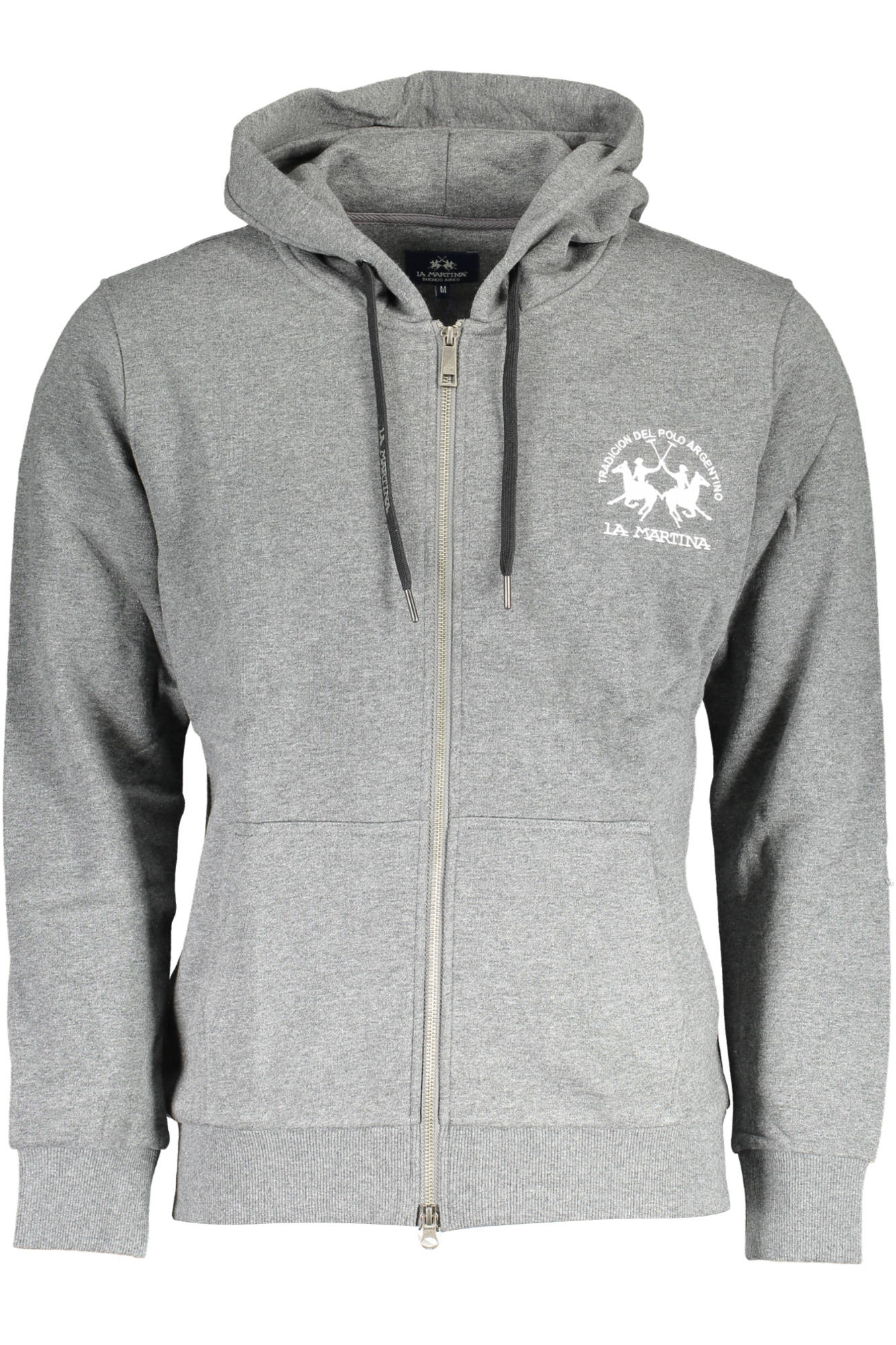 GRAUES SWEATSHIRT MIT REISSVERSCHLUSS FÜR HERREN LA MARTINA