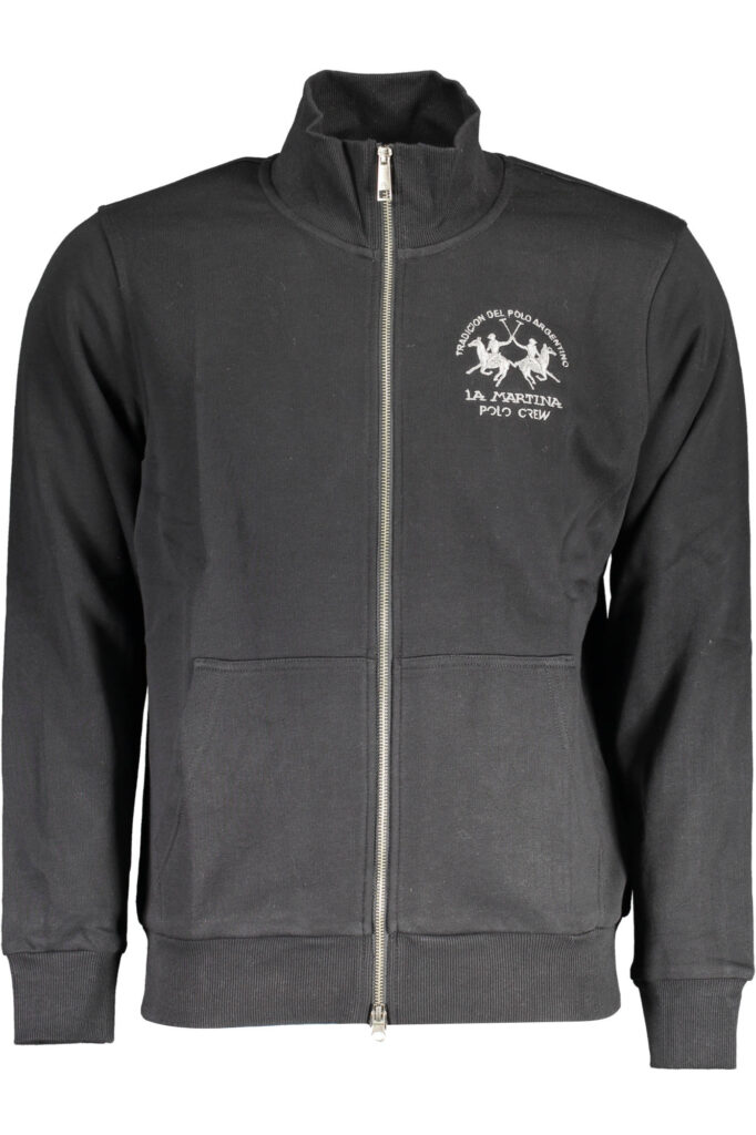 SCHWARZES SWEATSHIRT MIT REISSVERSCHLUSS FÜR HERREN LA MARTINA