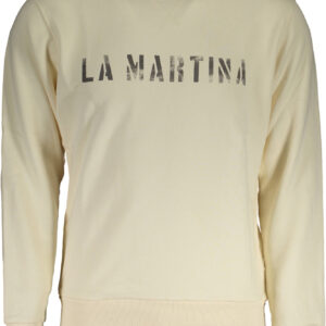 LA MARTINA WEIßER HERREN SWEATSHIRT OHNE REISSVERSCHLUSS