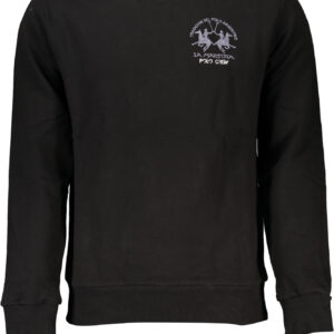 LA MARTINA SCHWARZES HERREN-SWEATSHIRT MIT REISSVERSCHLUSS