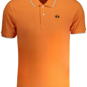 ORANGES KURZÄRMELIGES HERREN-POLOSHIRT VON LA MARTINA