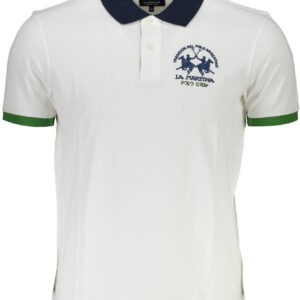LA MARTINA HERREN KURZARM POLO WEISS