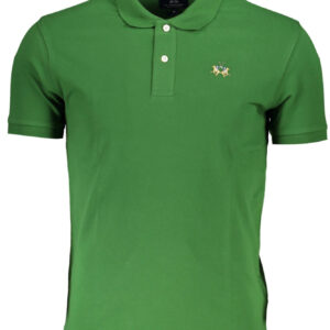 GRÜNES KURZÄRMELIGES POLOSHIRT FÜR HERREN VON LA MARTINA